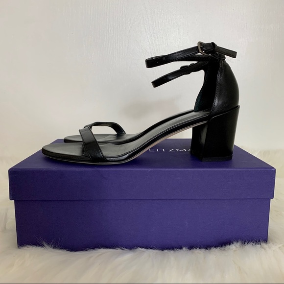 Stuart Weitzman Simple City Block Heel Sandal - Picture 1 of 5
